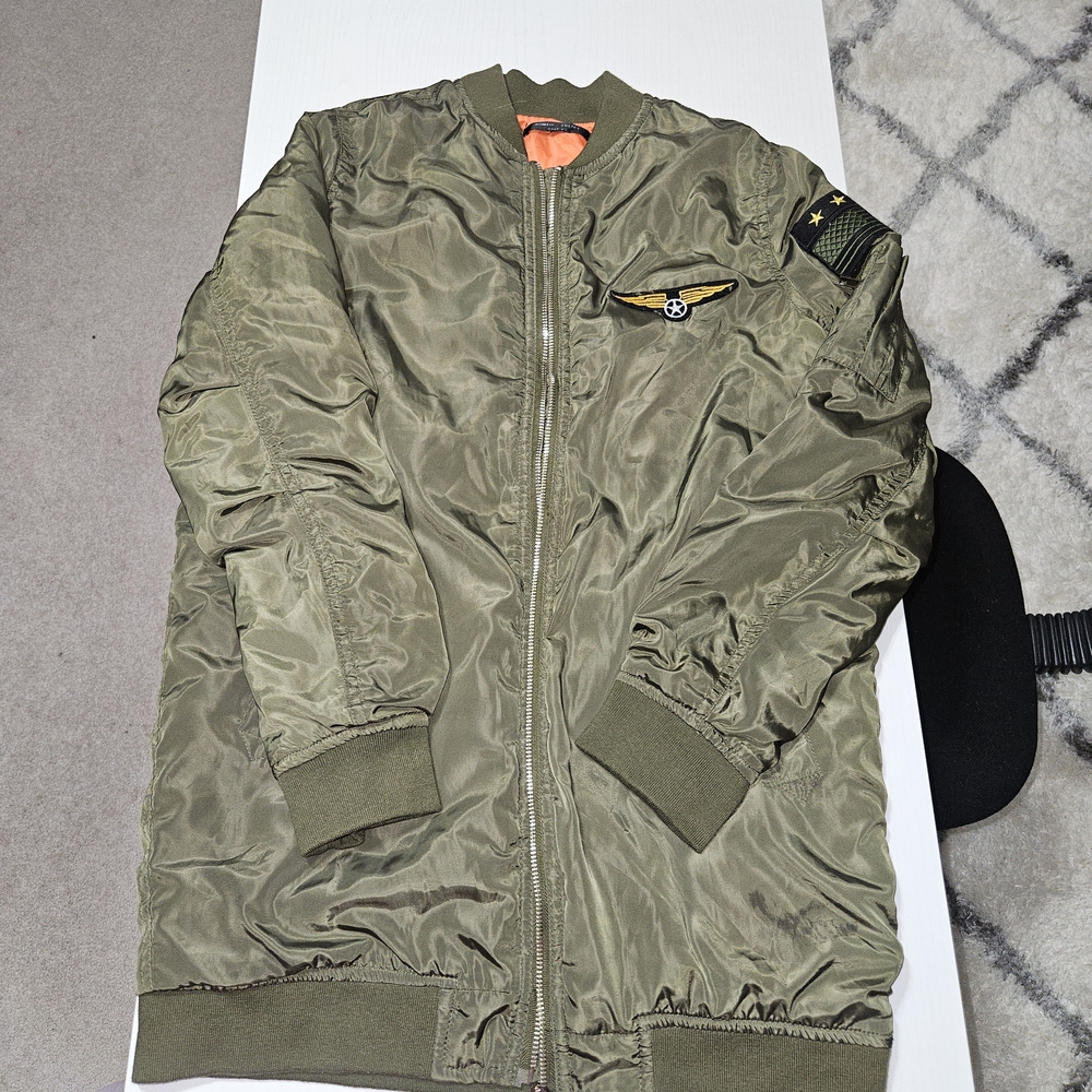 Romeo & Juliet Couture Olive Bomber Jacket